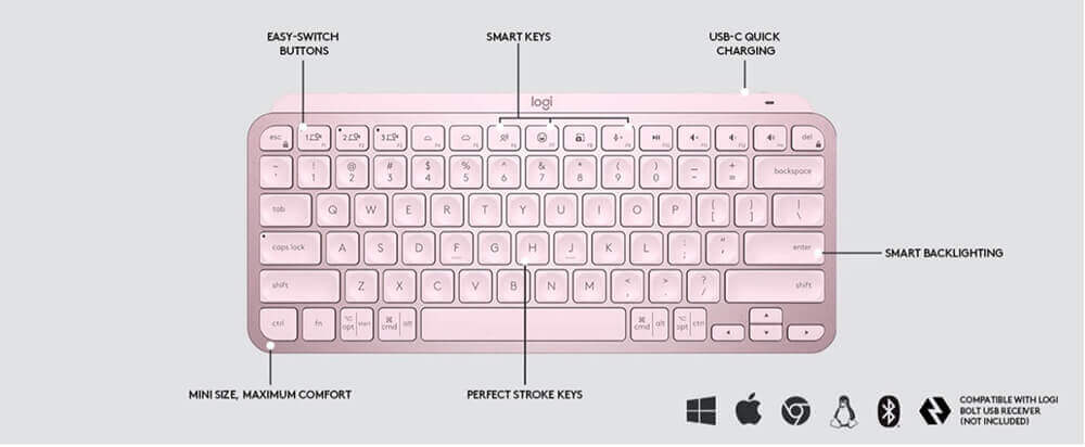 Logitech MX Keys Mini Graphite 3